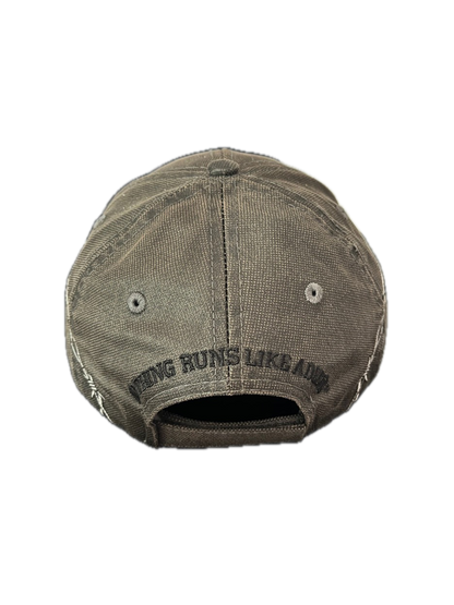 John Deere Barbed Wire Wrap Around Strapback Hat