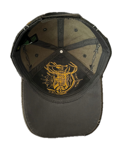 John Deere Barbed Wire Wrap Around Strapback Hat