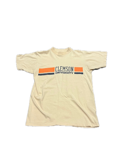 (S) 1980s Clemson University Single Stitch Tee