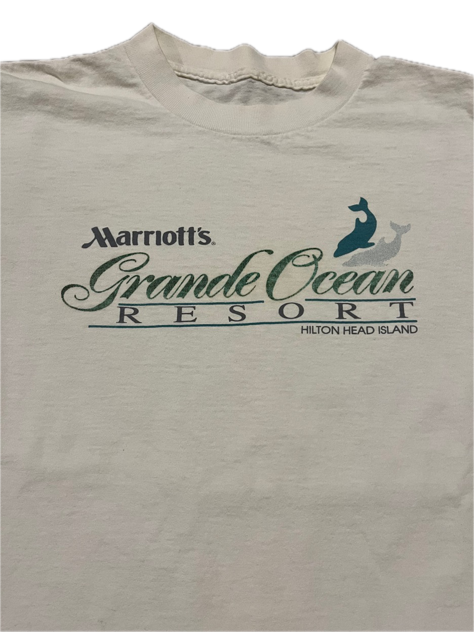 (M) 1990s Single Stitch Marriott Hilton Head Resort Long Sleeve