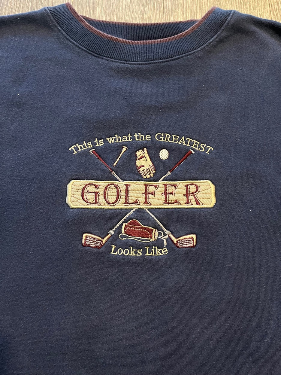 (L-XL) 1990s "Greatest Golfer" Crewneck