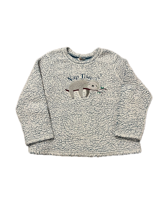 (Women's M) “Nap Time” Embroidered Fleece