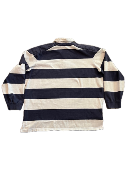 (XL) Vintage Polo Ralph Lauren Striped Rugby Long Sleeve Shirt