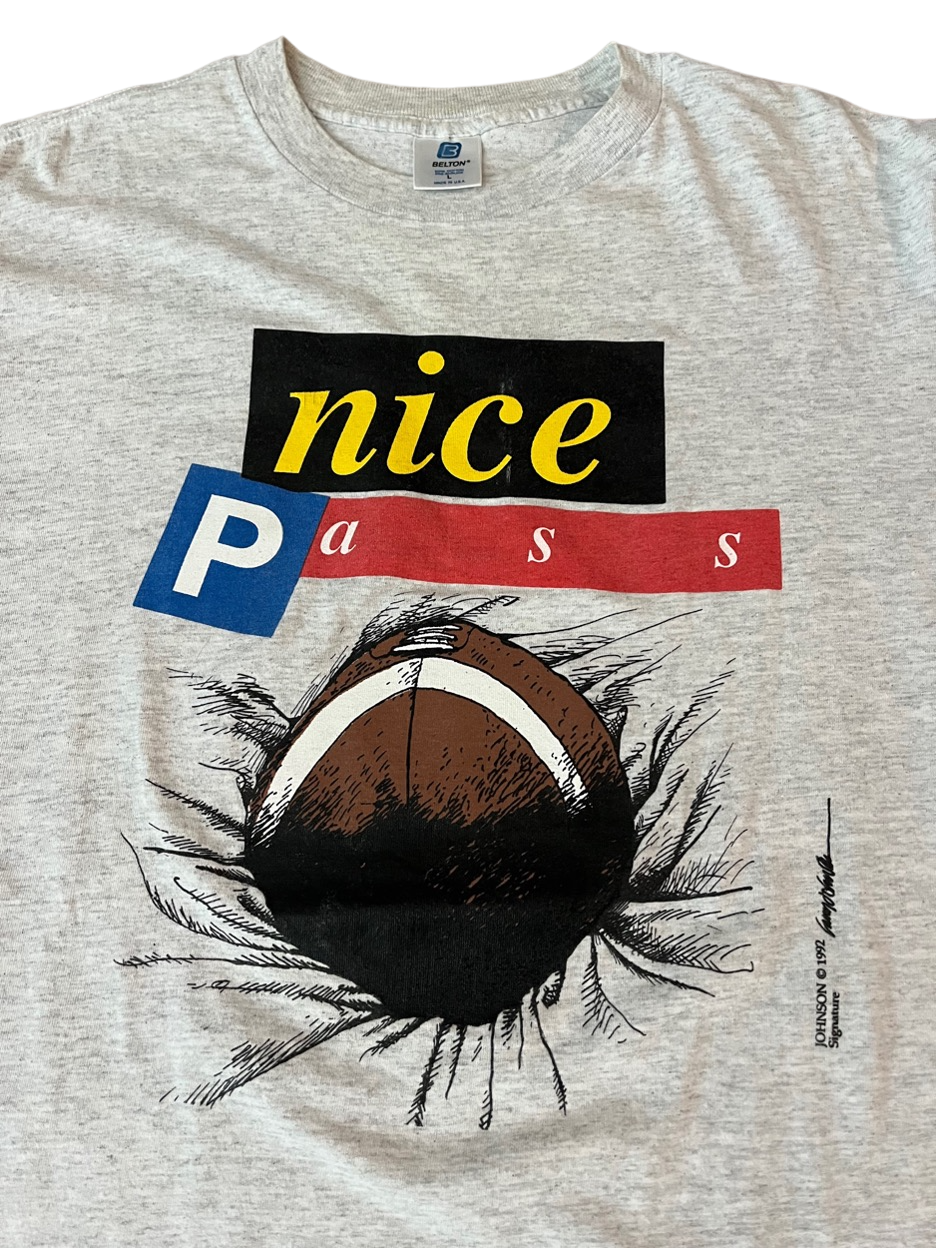 (L) 1992 “Nice Pass” Wrap Around Tee