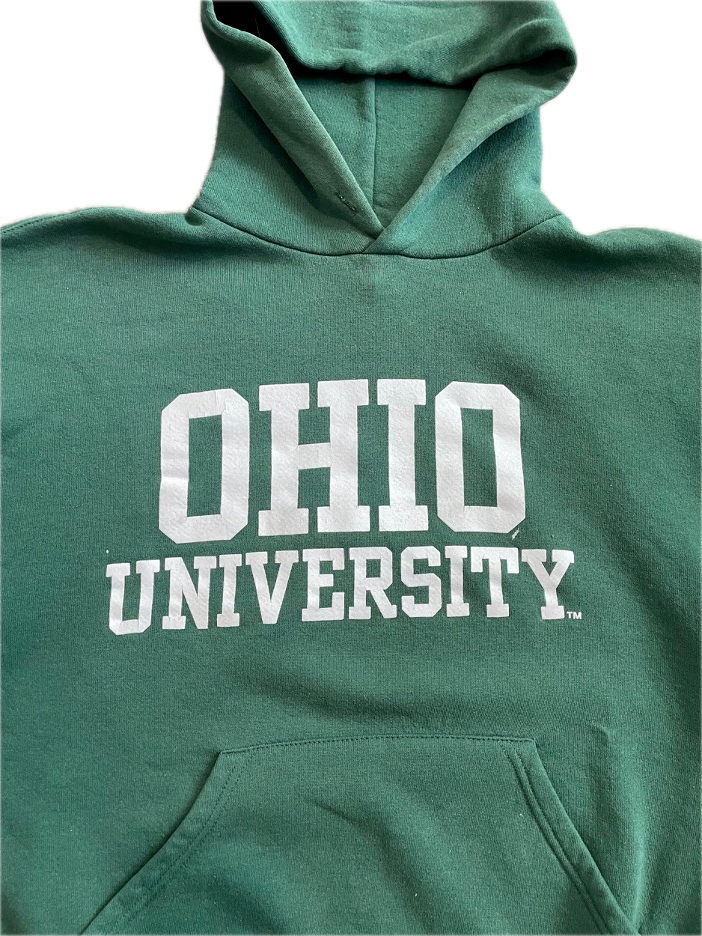 (M) 1990s MISPRINT Ohio University Russell Athletic Hoodie