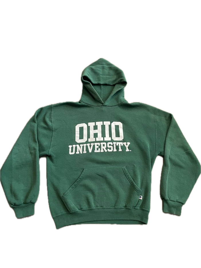 (M) 1990s MISPRINT Ohio University Russell Athletic Hoodie