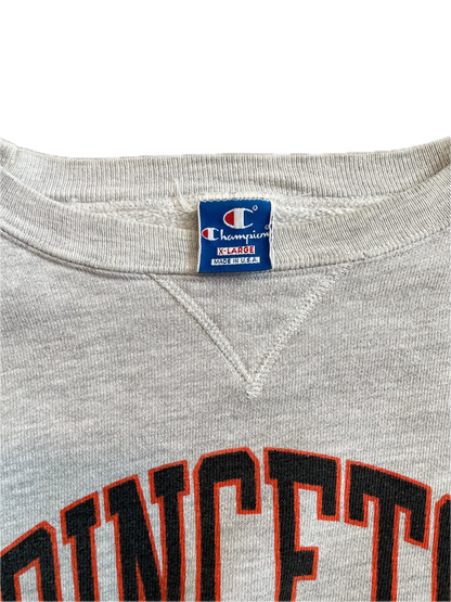 (L) 1980s Princeton Champion Crewneck