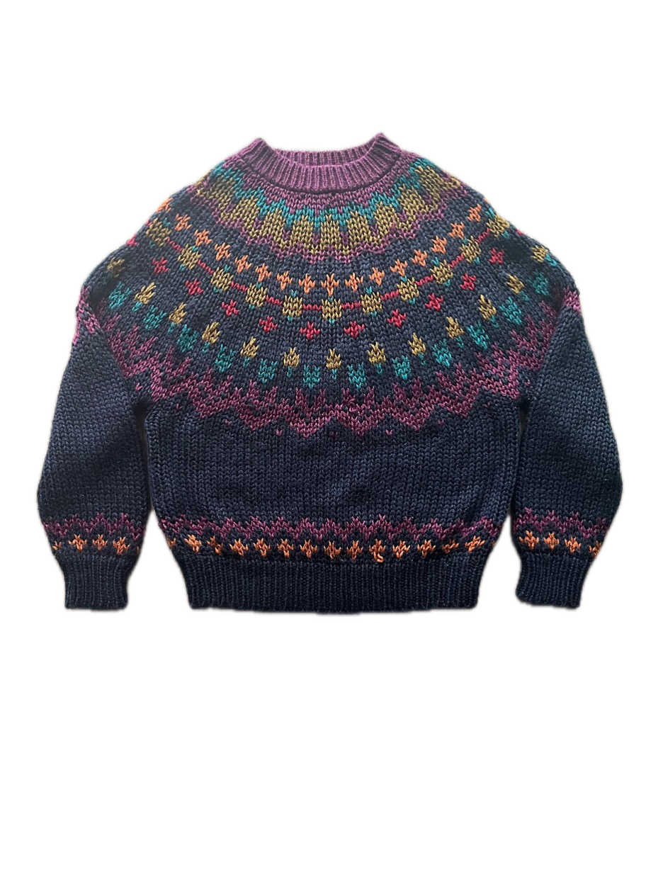 (M) Vintage Hand Knit IVY Sweater