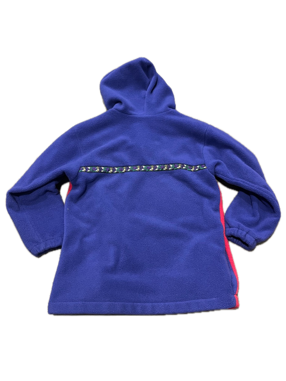 (L-XL) Vintage Two-Tone Hooded Fleece