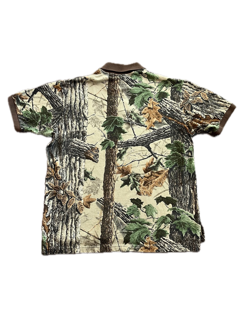 (XL) Vintage Realtree Camo Polo