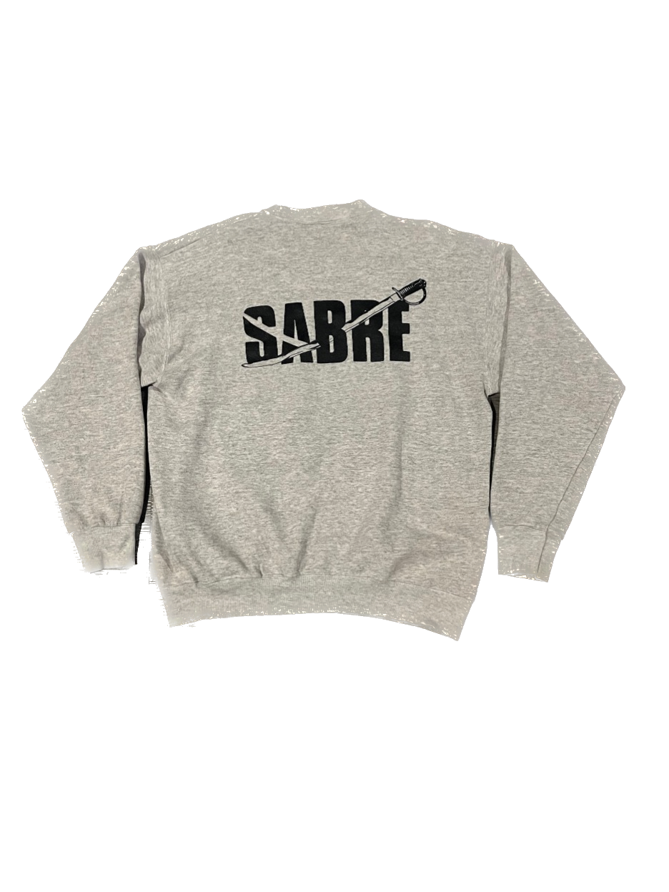 (M) 1980s Sabre Front and Back Logo Crewneck