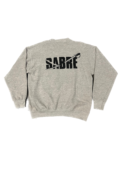 (M) 1980s Sabre Front and Back Logo Crewneck