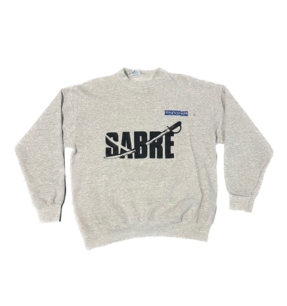 (M) 1980s Sabre Front and Back Logo Crewneck