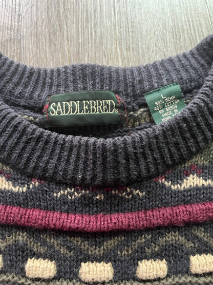 (M) Vintage Saddlebred COOGI Type Sweater