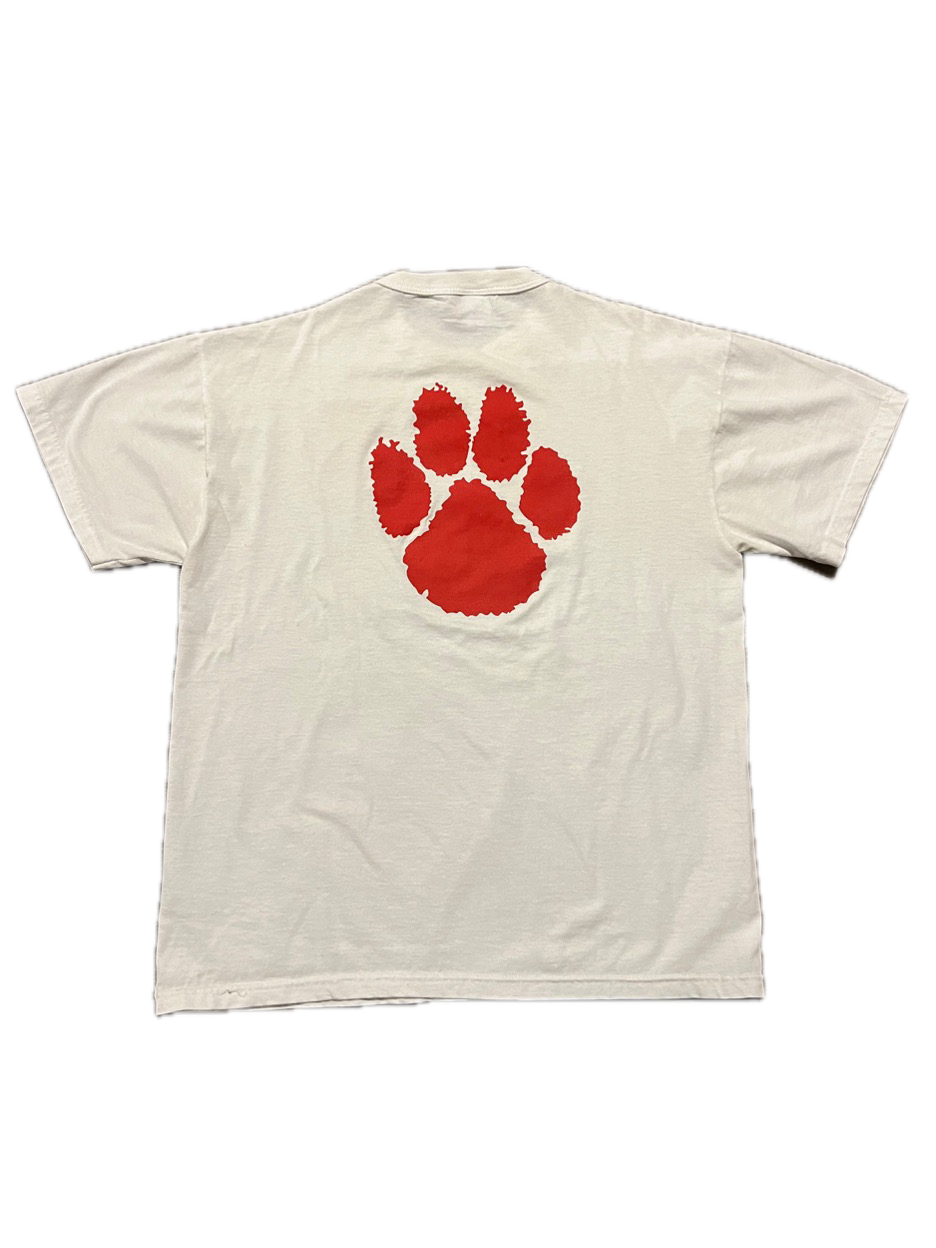 (S) Vintage Paw White Tee