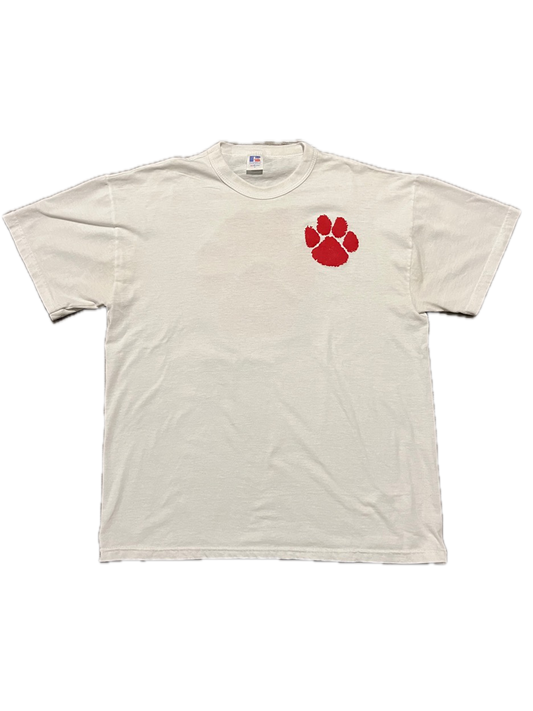 (S) Vintage Paw White Tee