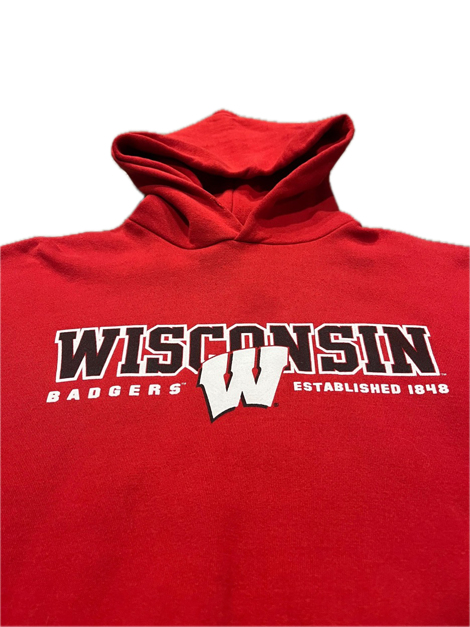 (M) Vintage University of Wisconsin Badgers Russell Athletic Hoodie