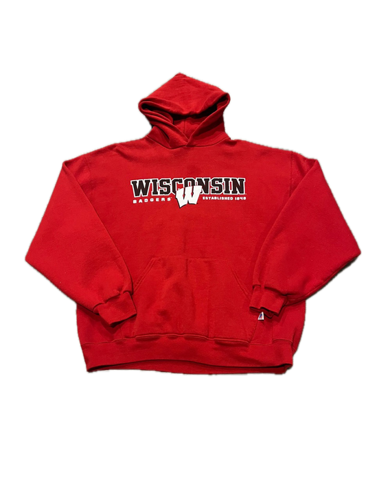 (M) Vintage University of Wisconsin Badgers Russell Athletic Hoodie